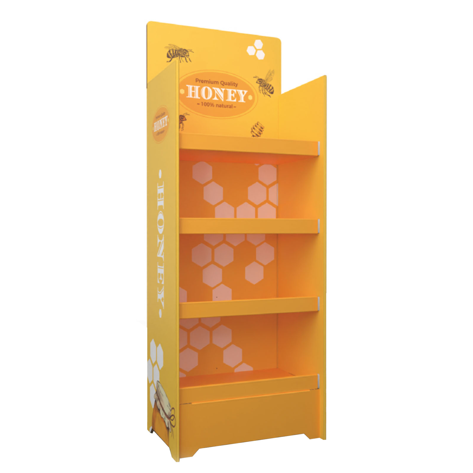 Cardboard floor display Honey