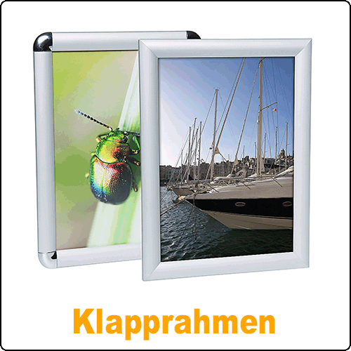 Klapprahmen zur Poster- & Plakatpräsentation von DELIGHT Displays