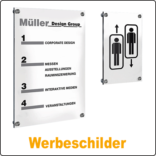 Werbeschilder von DELIGHT Displays