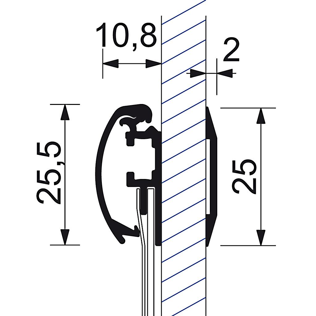 Fenster Klapprahmen DIN A2 25mm Profil