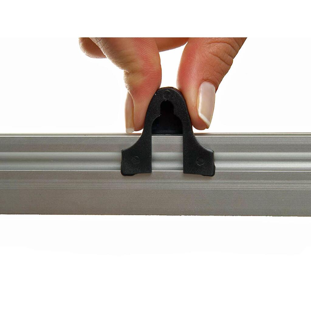 Banner Klemmschienen Clamp aus Alu für DIN Formate