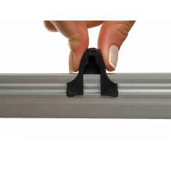 Banner Klemmschienen Clamp aus Alu für DIN Formate