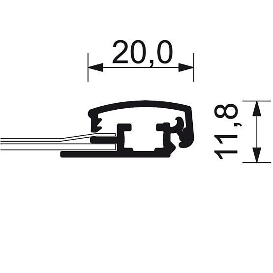 Klapprahmen DIN A2 Rondo 20mm Profil