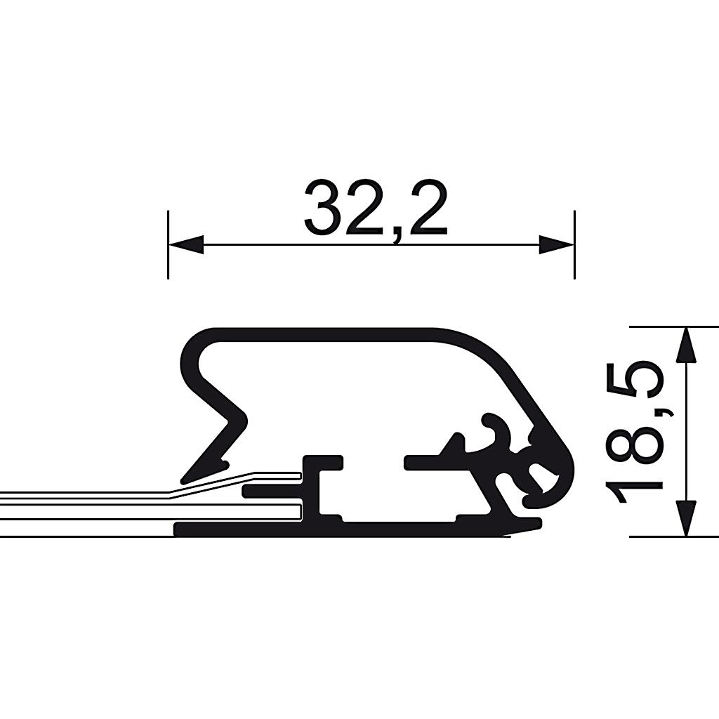 Klapprahmen DIN A3 Rondo 32mm Profil