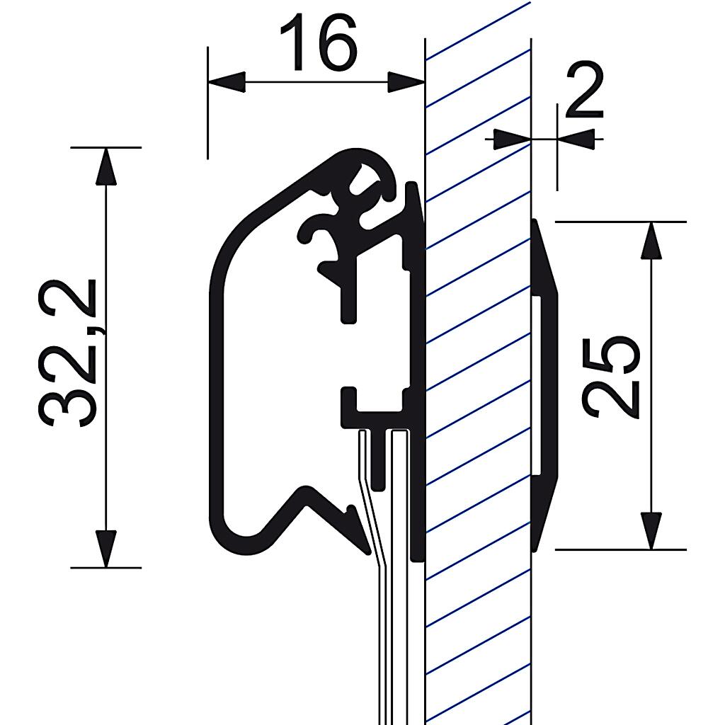 Fenster Klapprahmen 70x100 32mm Profil