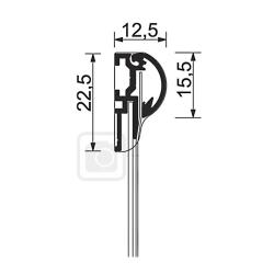 Türschild DIN A6 mit 15 mm Profil