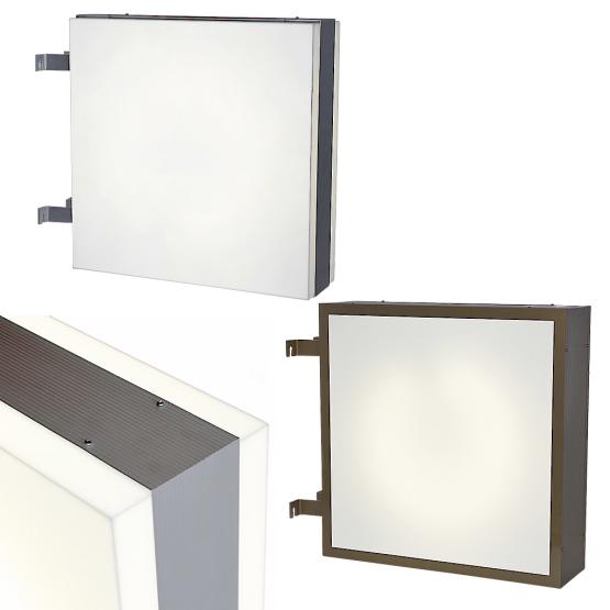 Druck und Entwurf LED Leuchtkasten 2-seitig 80cm x 60cm inkl 
