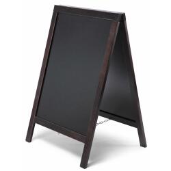 Kundenstopper Holz 55x85 mit Kreidetafel
