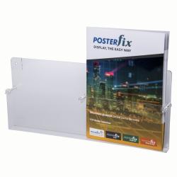 Brochure Holder Acrylic 2x DIN A4 Wall mounting