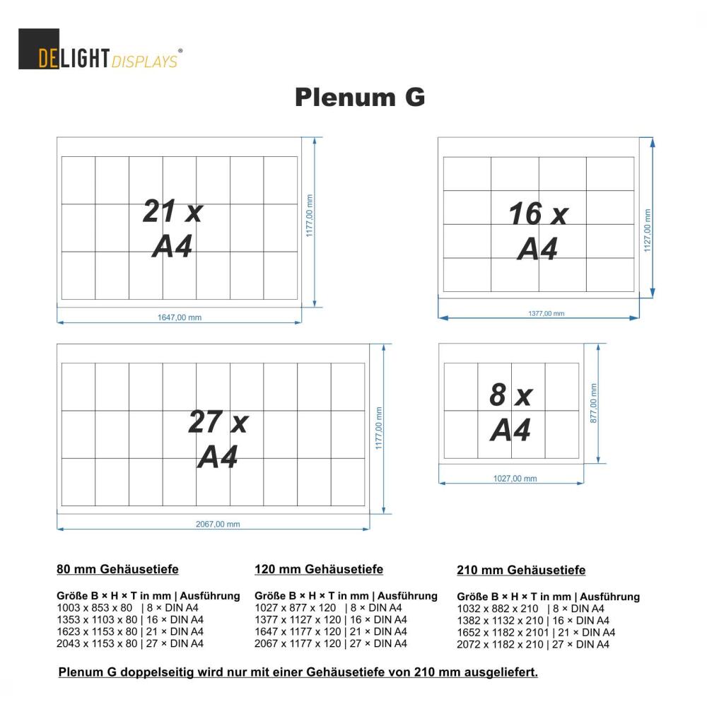 Schaukasten PLENUM 80 G