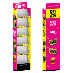 Bodendisplay / Displayregal aus Pappe