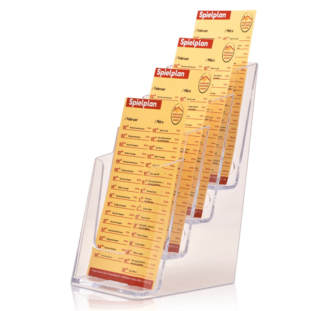 Prospekthalter Multi mit mehreren Etagen