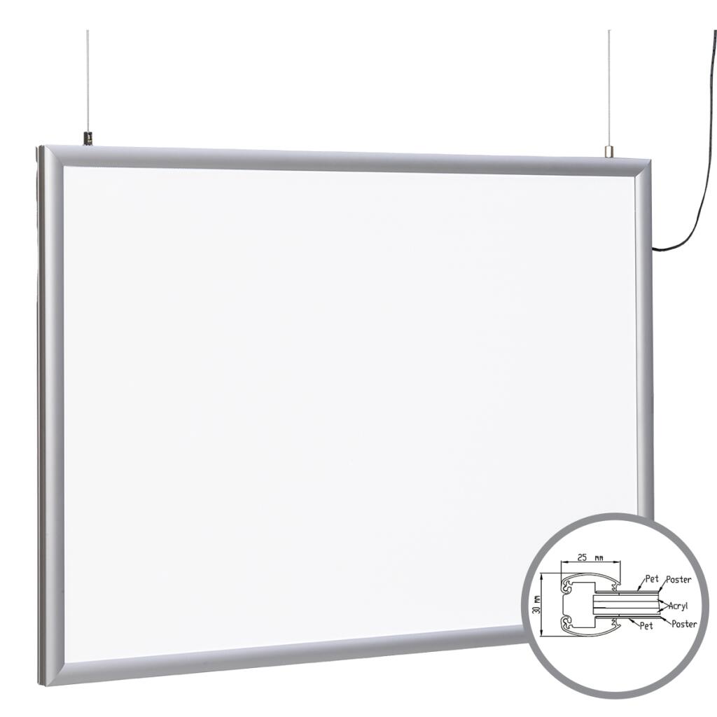 LED Leuchtrahmen 25 Eco beidseitig
