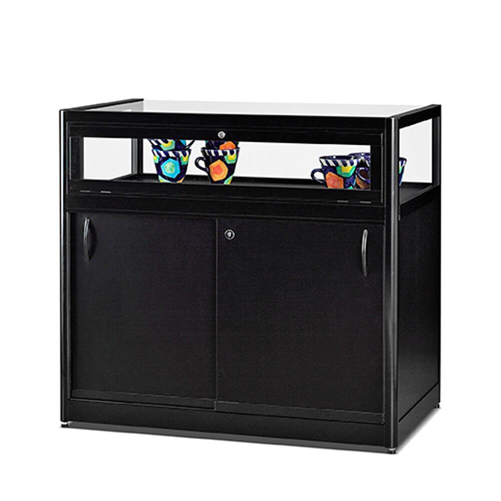 Tischvitrine Porto staubdicht mit Unterschrank