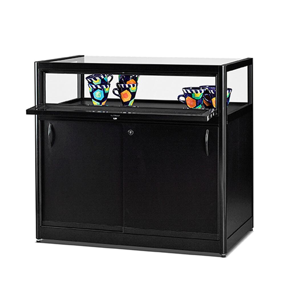 Tischvitrine Porto staubdicht mit Unterschrank