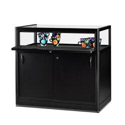 Tischvitrine Porto staubdicht mit Unterschrank
