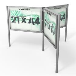 Schaukastenanlage PLENUM Sternanlage 21x DIN A4