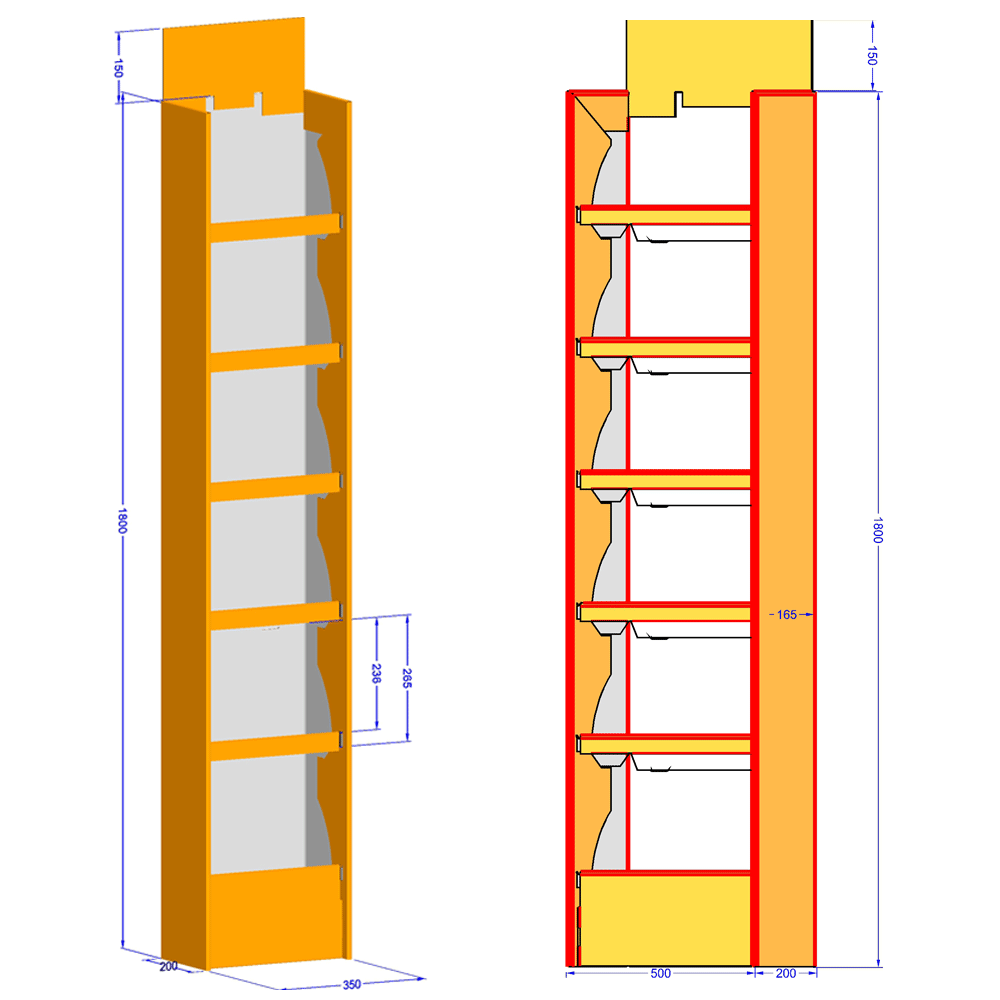 bodendisplay karton designentwurf like 05-2026